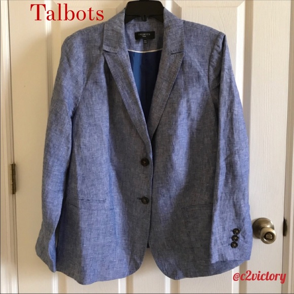 talbots linen jacket